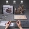 ROKR Marble Spaceport Electric 3D Wooden Puzzle Motorized Marble Run STEM Model Kit 5