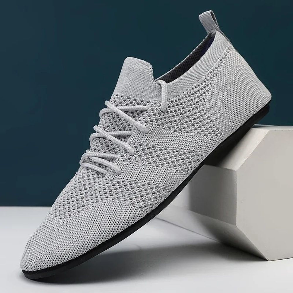 Lightweight Breathable Casual Shoes Mesh LaceUp Men Driving Loafers For Everyday Comfort 1