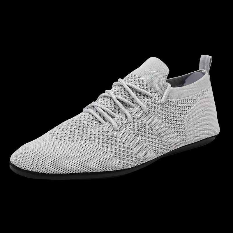 Lightweight Breathable Casual Shoes Mesh LaceUp Men Driving Loafers For Everyday Comfort 8