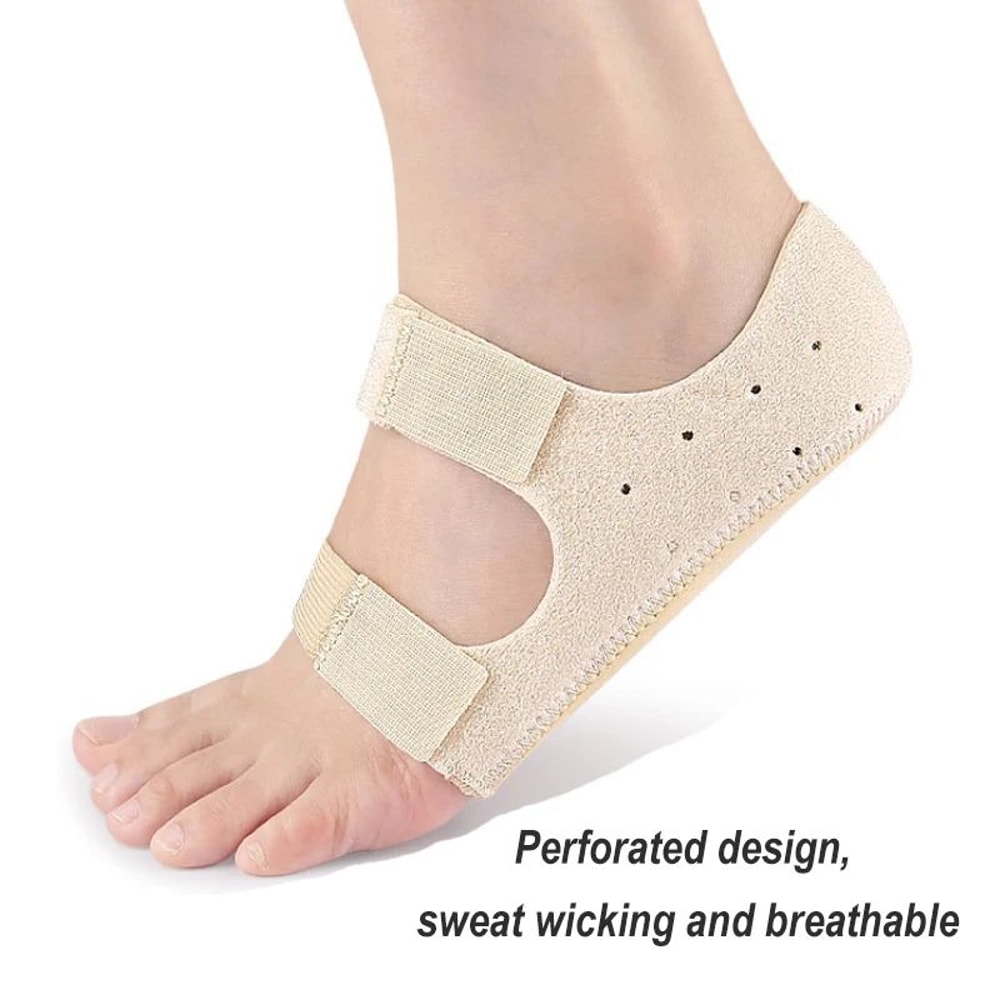 ShockAbsorbing Heel Protectors Adjustable Plantar Fasciitis Achilles Support Cushions 1