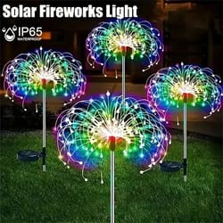 solar firework garden light – outdoor solar garden lights with ip65 waterproof led sparkler decoration