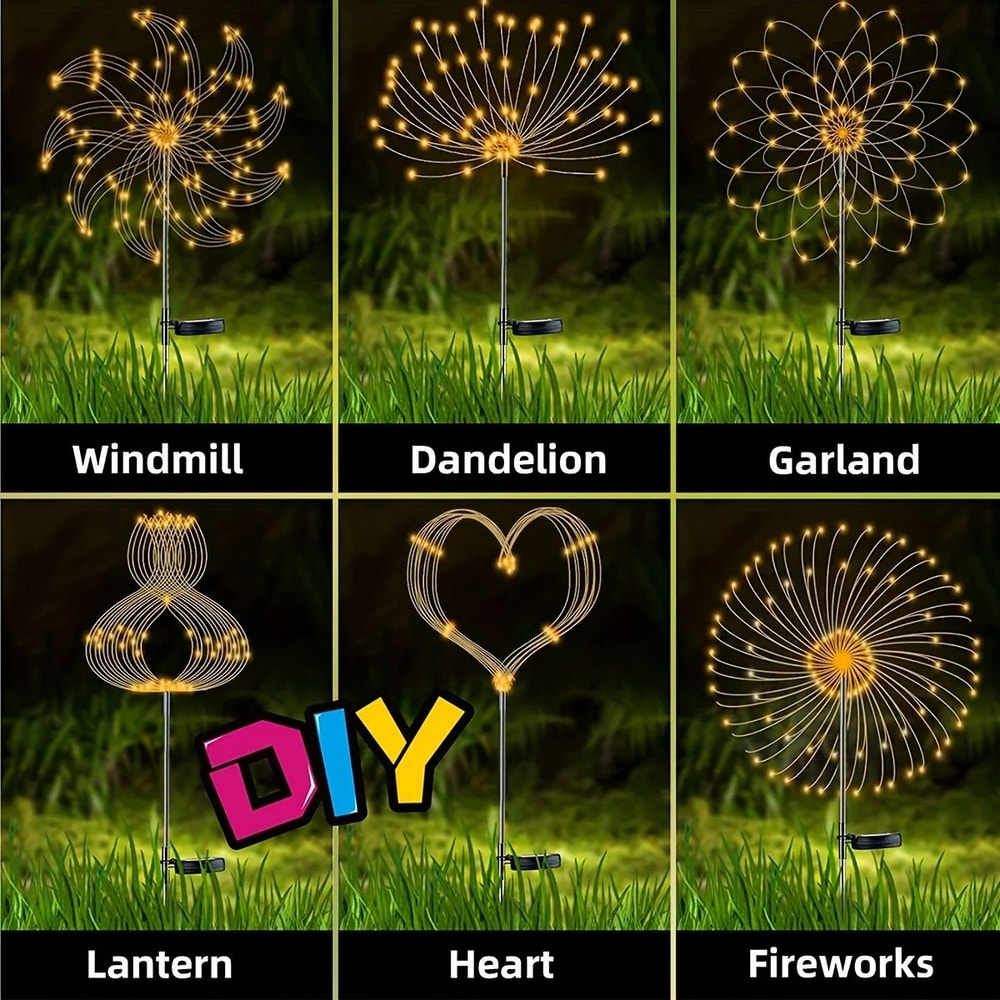 Solar Firework Garden Light Outdoor Solar Garden Lights With IP65 Waterproof LED Sparkler Decorati 1