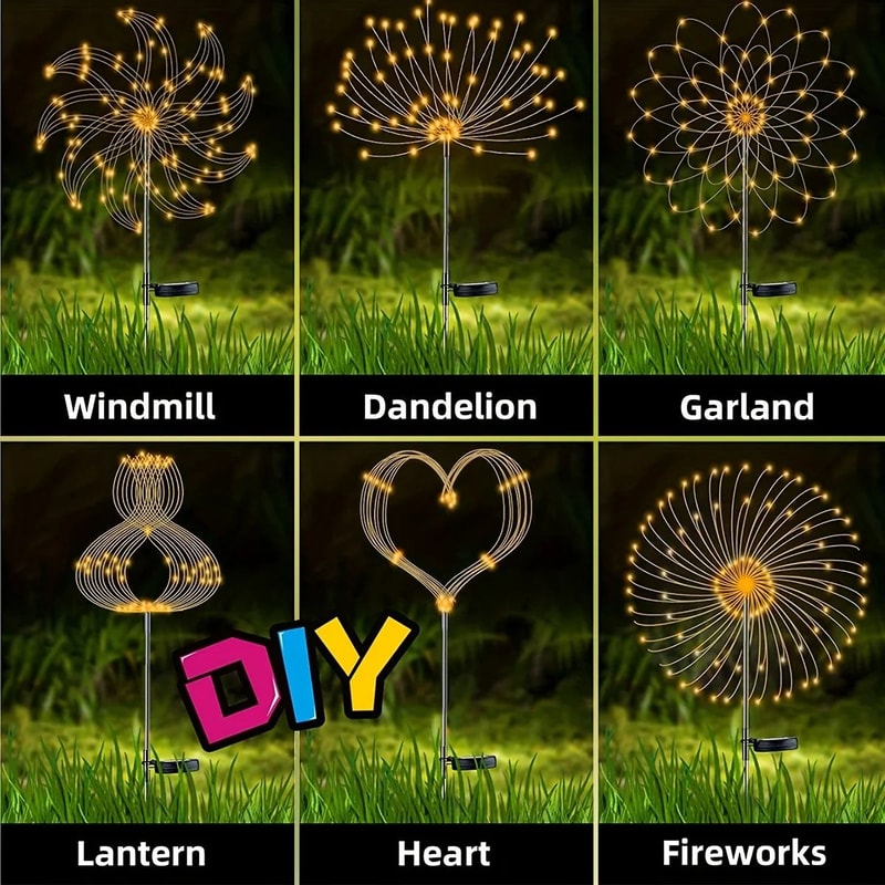 Solar Firework Garden Light Outdoor Solar Garden Lights With IP65 Waterproof LED Sparkler Decorati 1