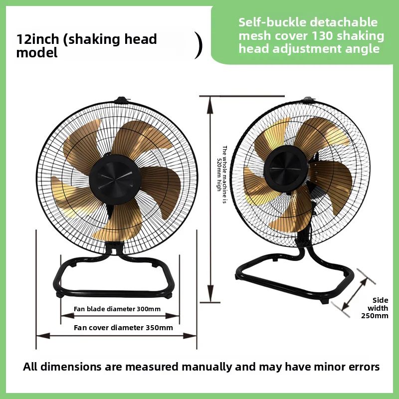 HighPower Pedestal Floor Fan Quiet Standing Fan For Home Industrial Use With HeavyDuty Airflow 4