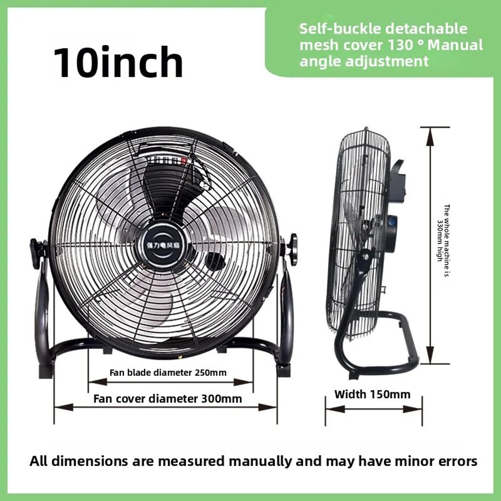 HighPower Pedestal Floor Fan Quiet Standing Fan For Home Industrial Use With HeavyDuty Airflow 6