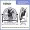 HighPower Pedestal Floor Fan Quiet Standing Fan For Home Industrial Use With HeavyDuty Airflow 7