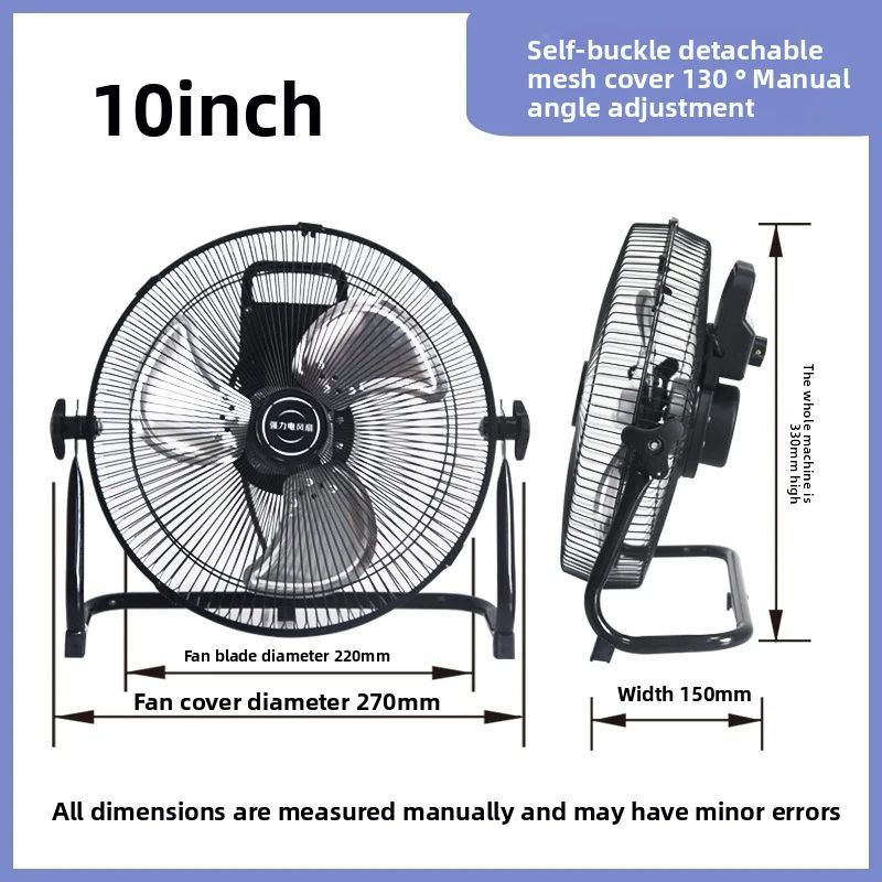 HighPower Pedestal Floor Fan Quiet Standing Fan For Home Industrial Use With HeavyDuty Airflow 7