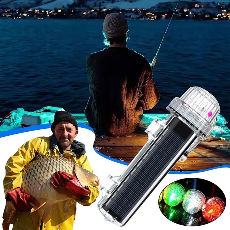 Solar Marine Net Marker Light Waterproof Marine Navigation Light For Buoy Anchor Net Safety 4