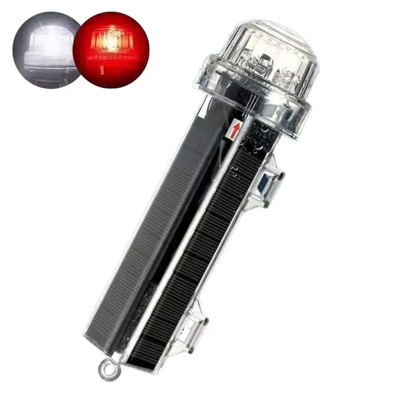 Solar Marine Net Marker Light Waterproof Marine Navigation Light For Buoy Anchor Net Safety 10