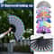 Foldable Rave Hand Fan Colorful Rave Fan With Reflective Gradient Design For Festivals Dance 1