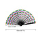 Foldable Rave Hand Fan Colorful Rave Fan With Reflective Gradient Design For Festivals Dance 5