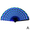 Foldable Rave Hand Fan Colorful Rave Fan With Reflective Gradient Design For Festivals Dance 6