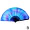 Foldable Rave Hand Fan Colorful Rave Fan With Reflective Gradient Design For Festivals Dance 7