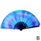 Foldable Rave Hand Fan Colorful Rave Fan With Reflective Gradient Design For Festivals Dance 7