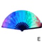 Foldable Rave Hand Fan Colorful Rave Fan With Reflective Gradient Design For Festivals Dance 10