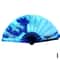 Foldable Rave Hand Fan Colorful Rave Fan With Reflective Gradient Design For Festivals Dance 14