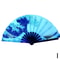 Foldable Rave Hand Fan Colorful Rave Fan With Reflective Gradient Design For Festivals Dance 14