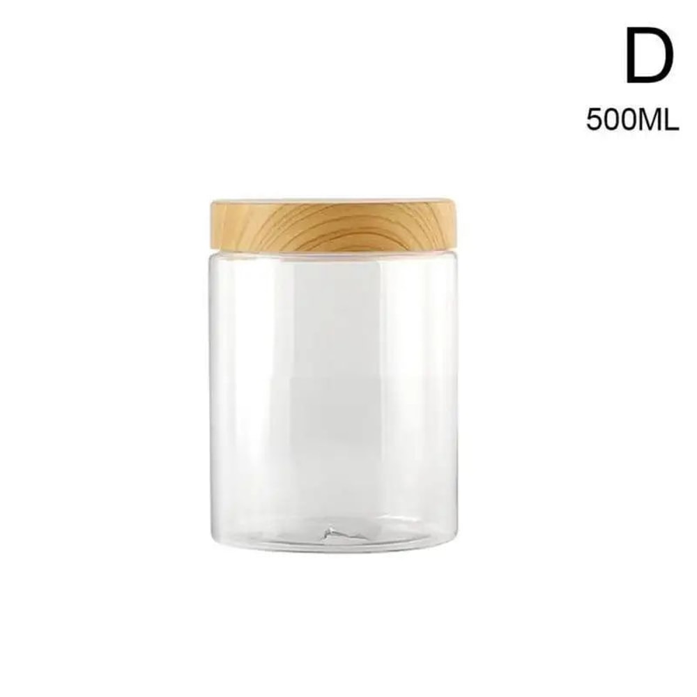Airtight Clear Storage Jar MoistureProof Kitchen Storage Jar For Spices Grains Pantry Organizatio 9