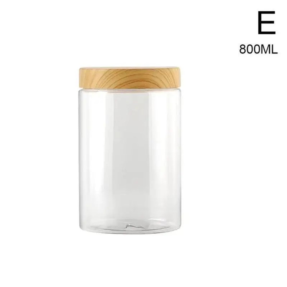 Airtight Clear Storage Jar MoistureProof Kitchen Storage Jar For Spices Grains Pantry Organizatio 10