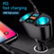 120W Fast Charging Car Charger Dual USB TypeC QC30 Adapter With LED Voltage Display 1