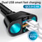 120W Fast Charging Car Charger Dual USB TypeC QC30 Adapter With LED Voltage Display 3