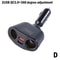 120W Fast Charging Car Charger Dual USB TypeC QC30 Adapter With LED Voltage Display 7