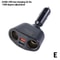 120W Fast Charging Car Charger Dual USB TypeC QC30 Adapter With LED Voltage Display 8