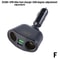 120W Fast Charging Car Charger Dual USB TypeC QC30 Adapter With LED Voltage Display 9