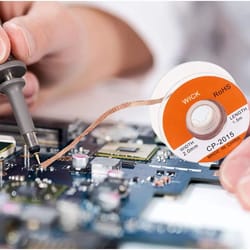 precision desoldering wick wire – fluxed desoldering braid for clean pcb & bga repairs