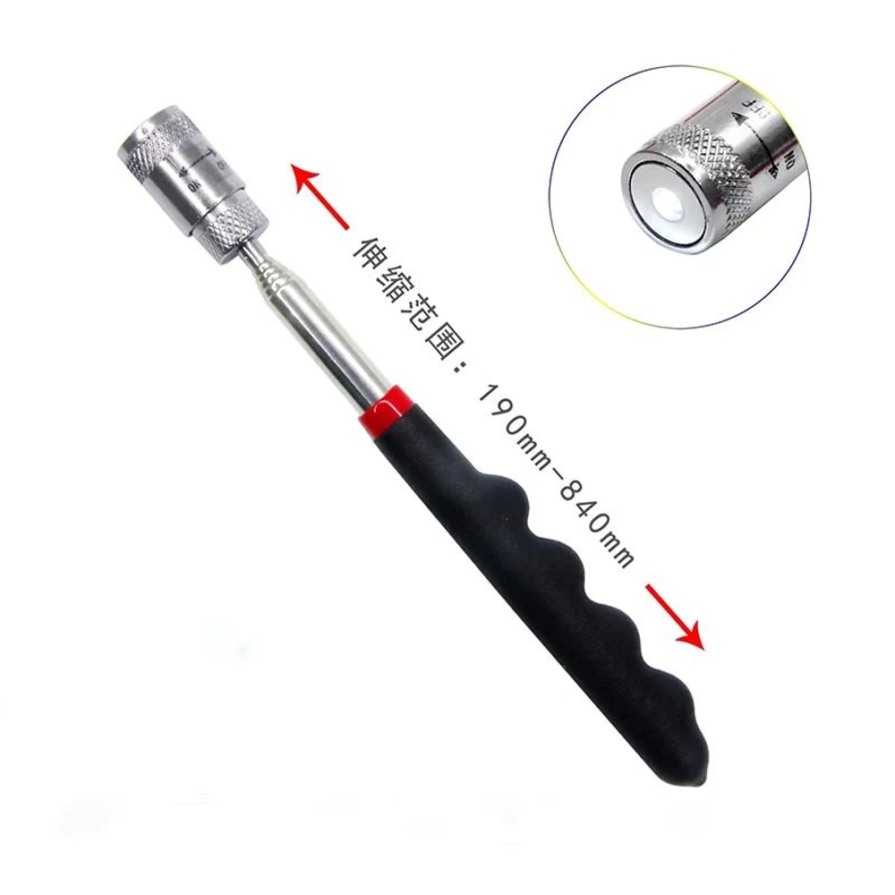 Telescopic Magnetic Pickup Tool With LED Light Portable Magnetic Pickup Tool For Nuts Bolts Small 9