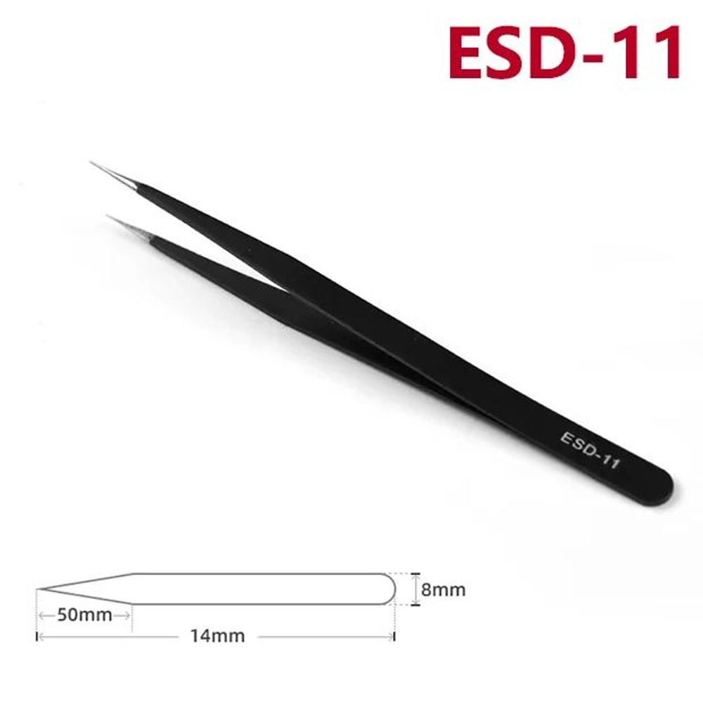 ESD Precision Tweezers Set AntiStatic Precision Tweezers For Electronics Repair Craft Work 8