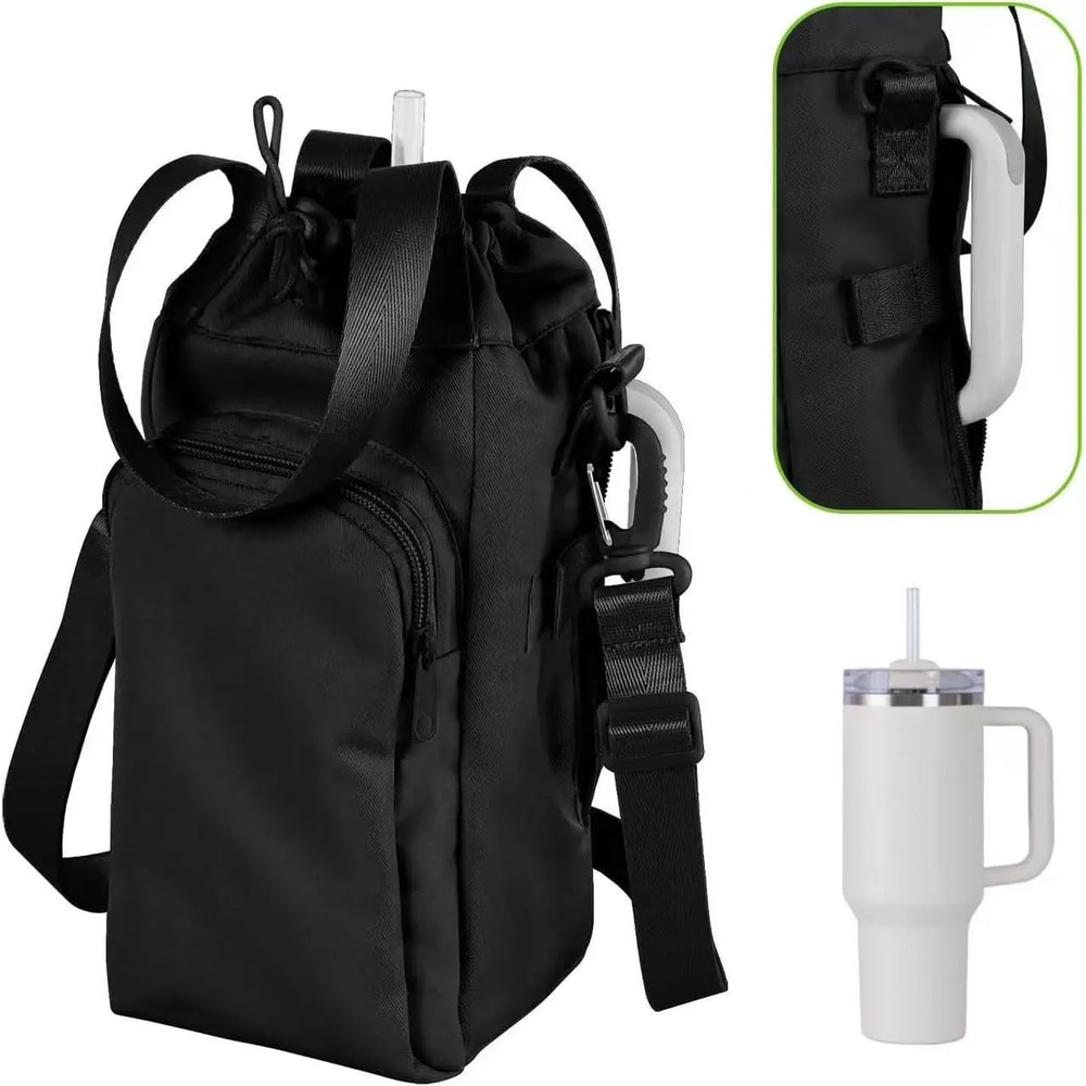 Waterproof Insulated Water Bottle Pouch Durable Thermos Holder With Adjustable Strap For Outdoor T 1