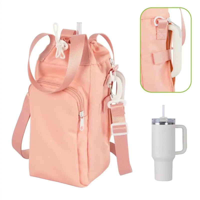 Waterproof Insulated Water Bottle Pouch Durable Thermos Holder With Adjustable Strap For Outdoor T 2