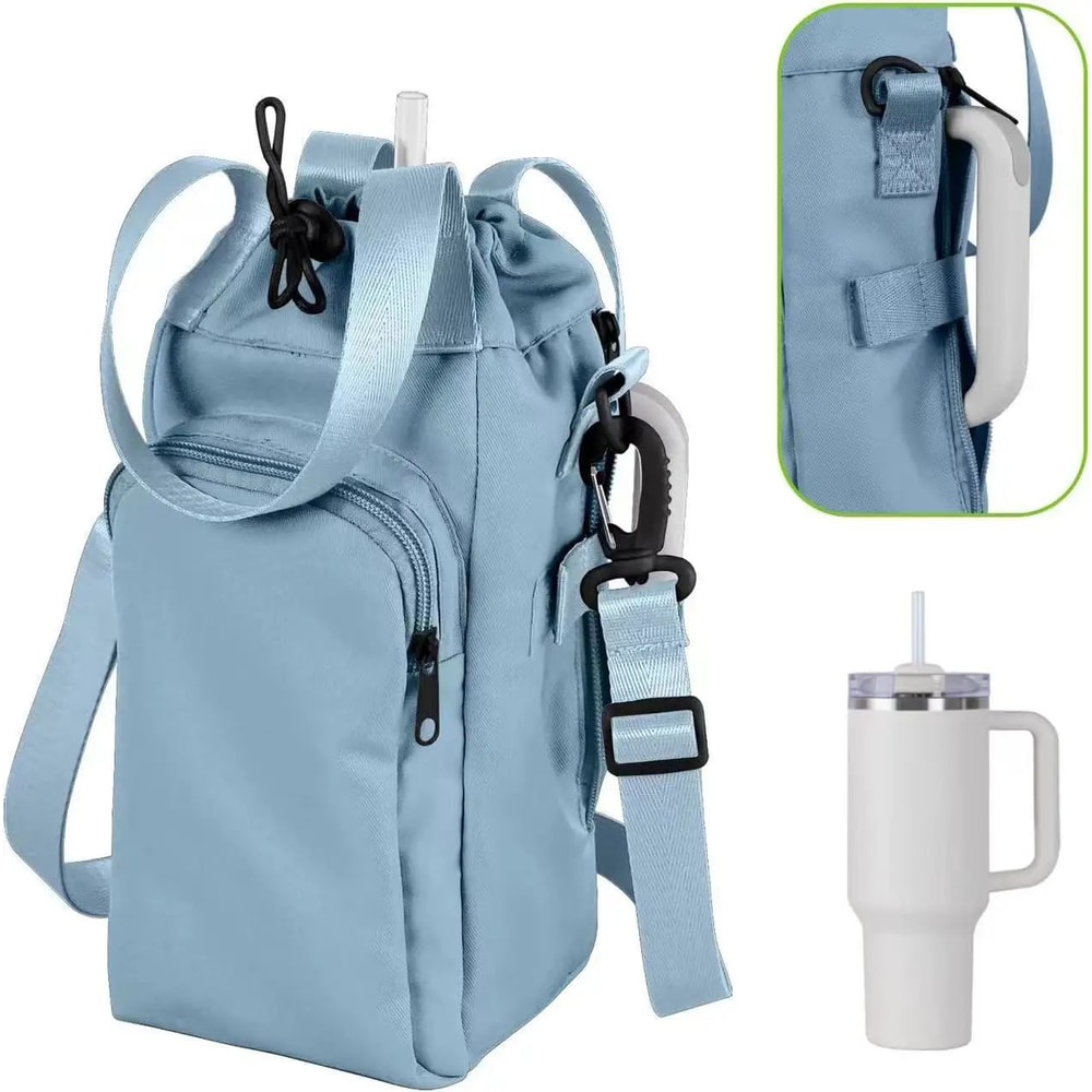 Waterproof Insulated Water Bottle Pouch Durable Thermos Holder With Adjustable Strap For Outdoor T 3