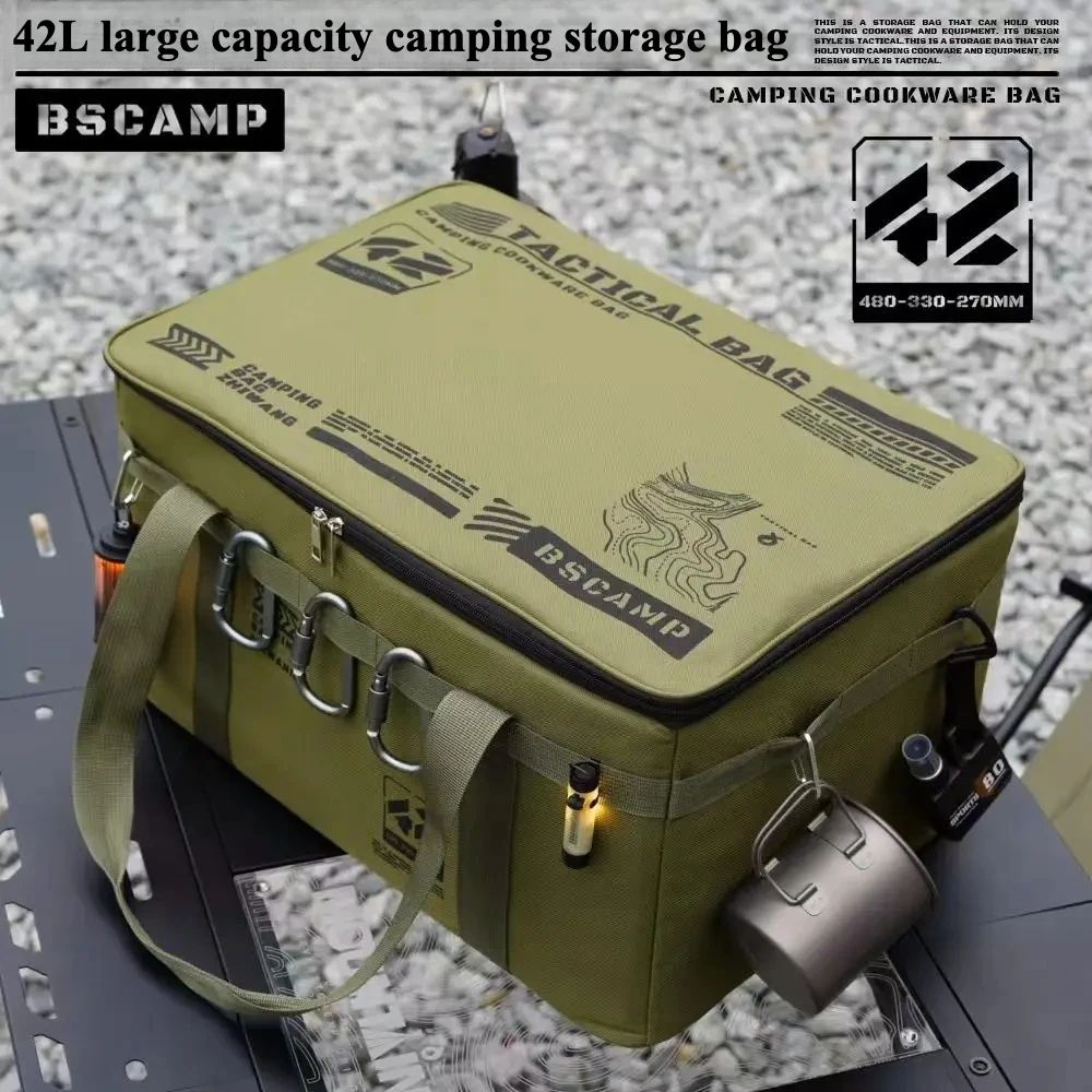 Outdoor Storage Bag Large Capacity Folding Camping Storage Box Waterproof Portable 0