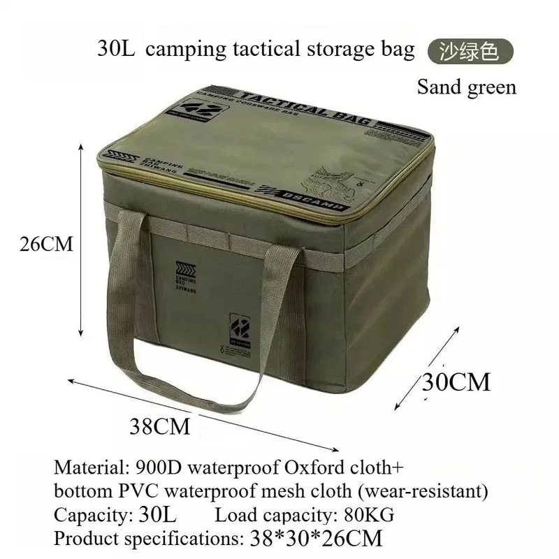 Outdoor Storage Bag Large Capacity Folding Camping Storage Box Waterproof Portable 5