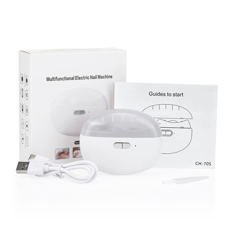 Electric Nail Clippers With LED Light Automatic Trimmer For Adults And Babies 6