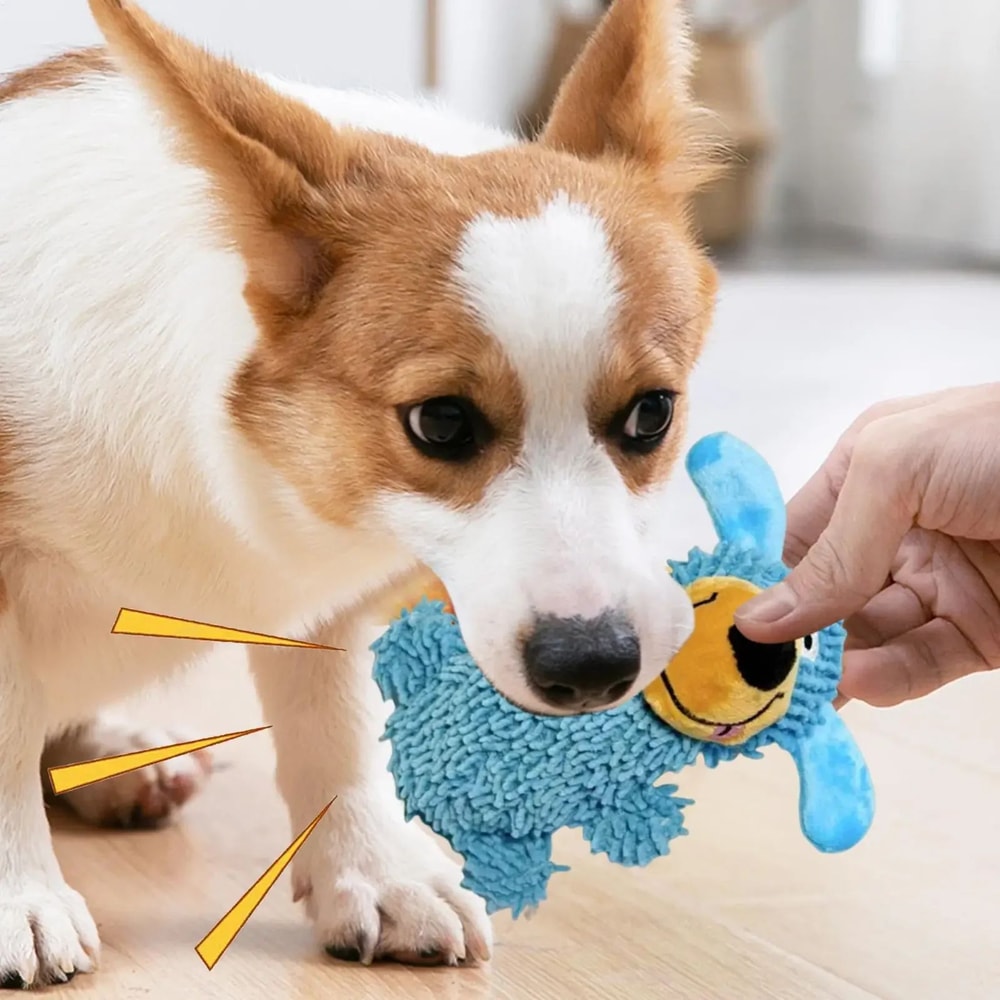 Interactive Squeaky Dog Toys Durable Chew Toy For Teeth Cleaning 1