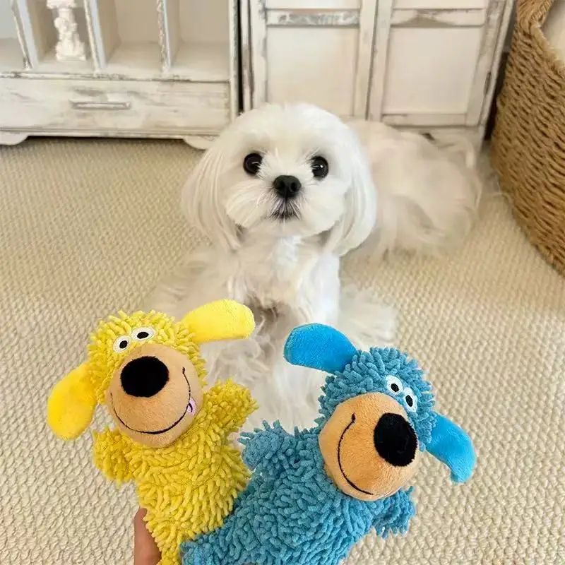 Interactive Squeaky Dog Toys Durable Chew Toy For Teeth Cleaning 2