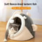 Lantern Fish Cat Bed Cozy Cave Pet House Warm Washable Lounger 1