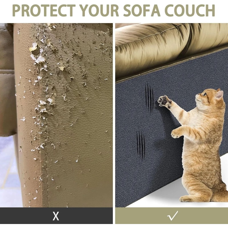 Ultimate Sofa Shield SelfAdhesive Anti Cat Scratch Protector Trimmable Carpet Scratch Board 2