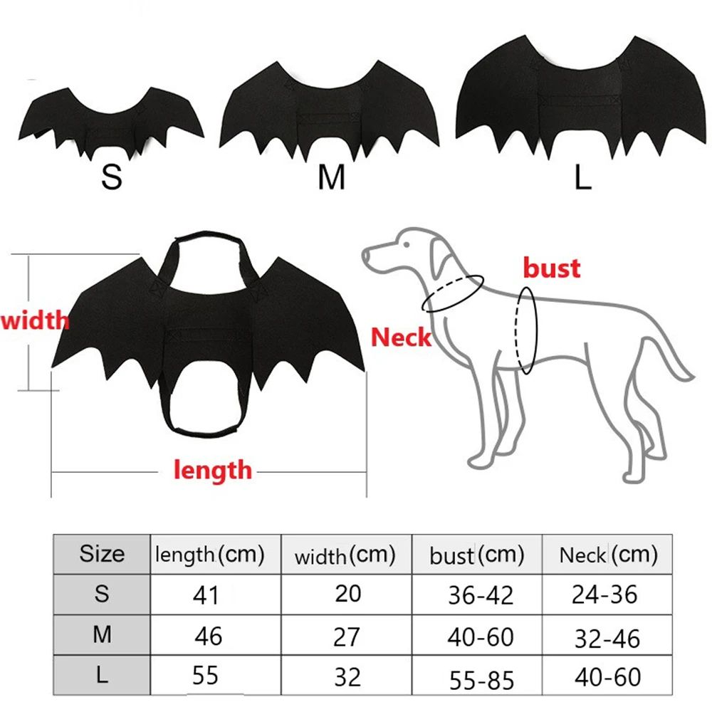 Spooky Wings Pet Costume Halloween Pet Costume With Bat Wings Spider Harness For Cats And Dogs 5