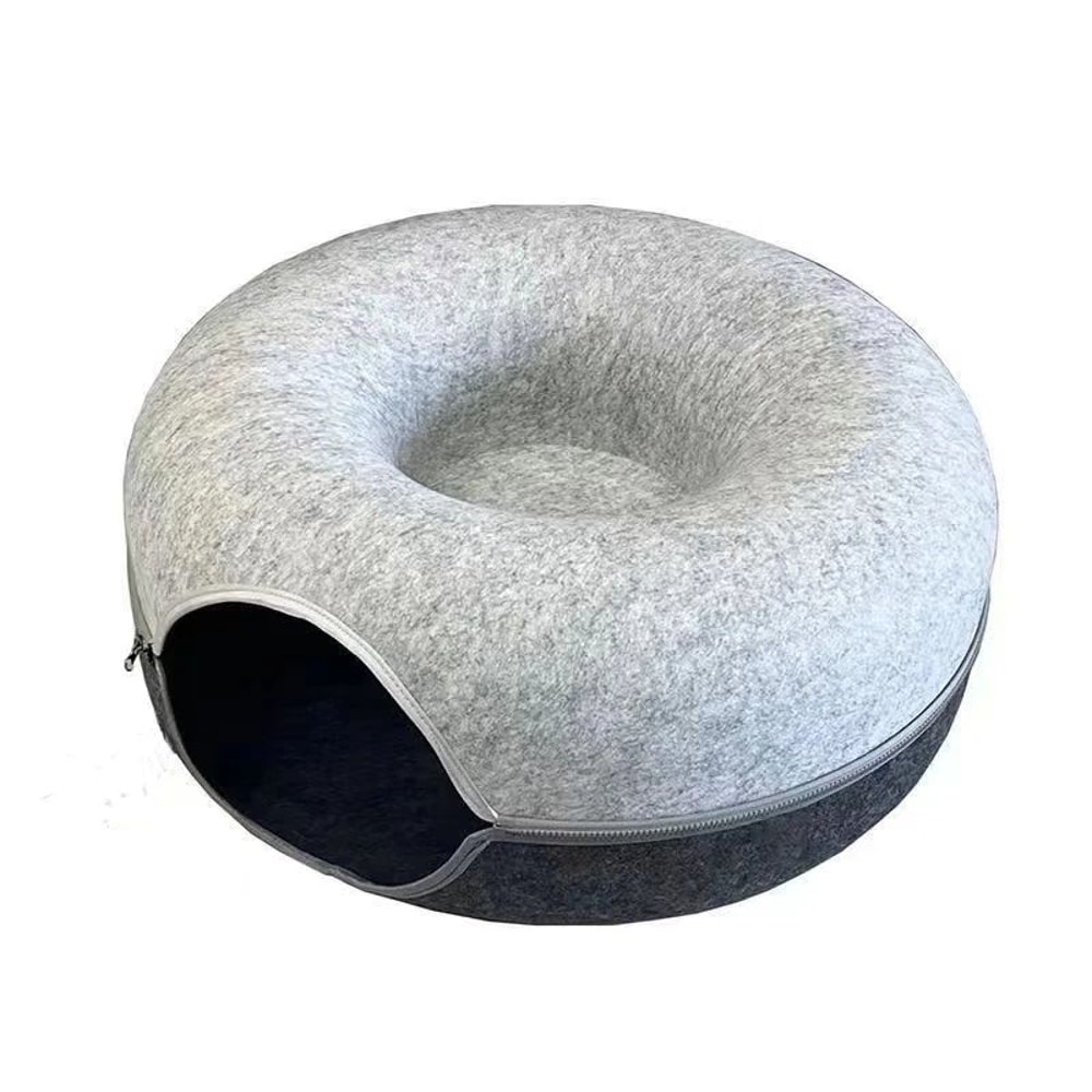 CozyLoop Play Tunnel Bed Cat Tunnel Toy Donut Bed For Indoor Cats And Small Pets 5