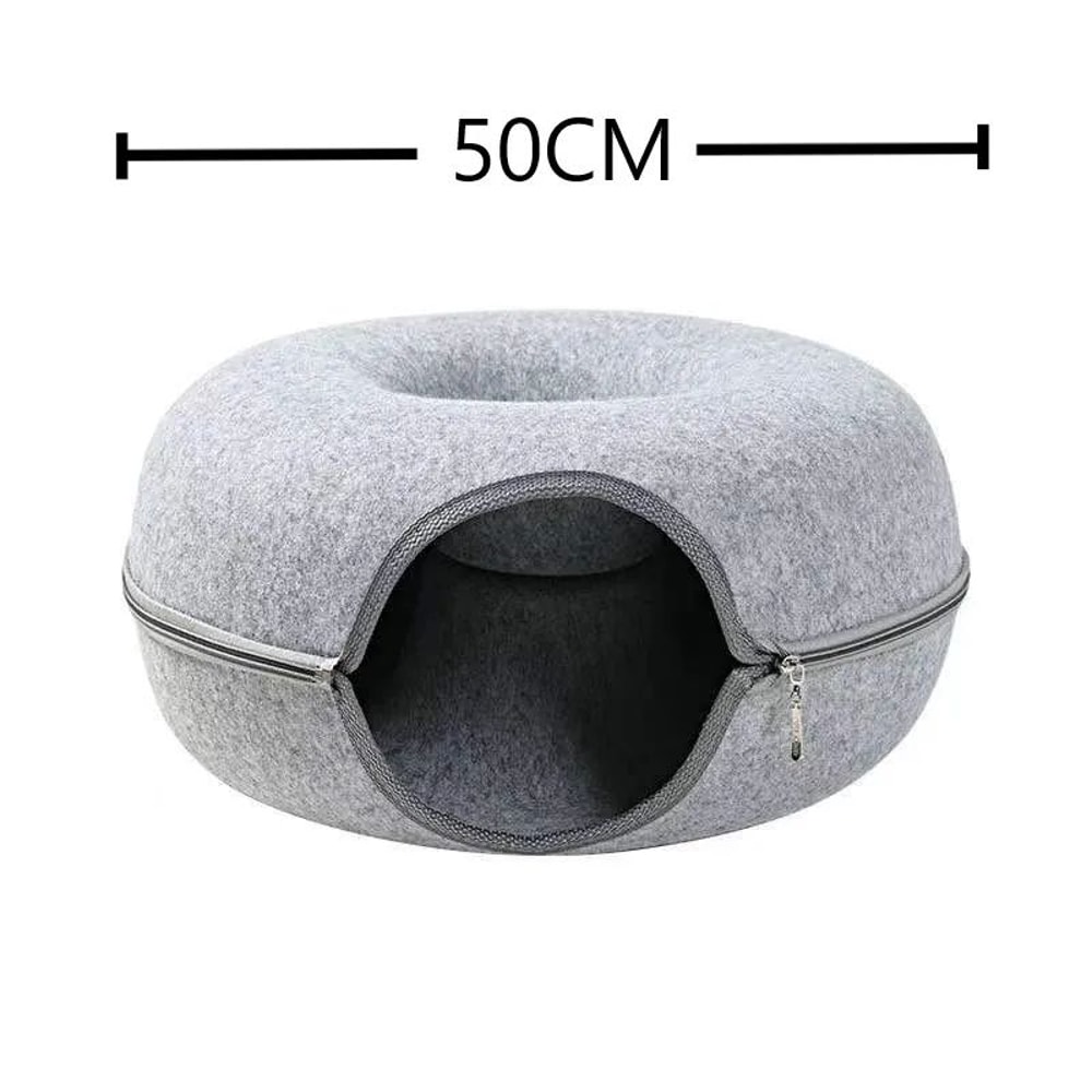 CozyLoop Play Tunnel Bed Cat Tunnel Toy Donut Bed For Indoor Cats And Small Pets 6