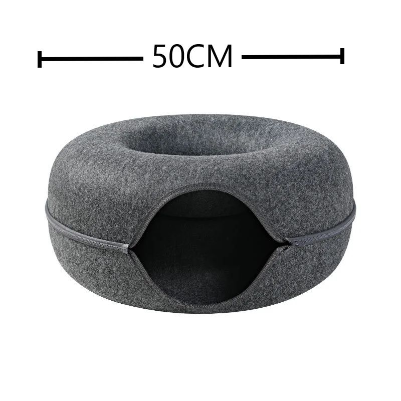 CozyLoop Play Tunnel Bed Cat Tunnel Toy Donut Bed For Indoor Cats And Small Pets 7