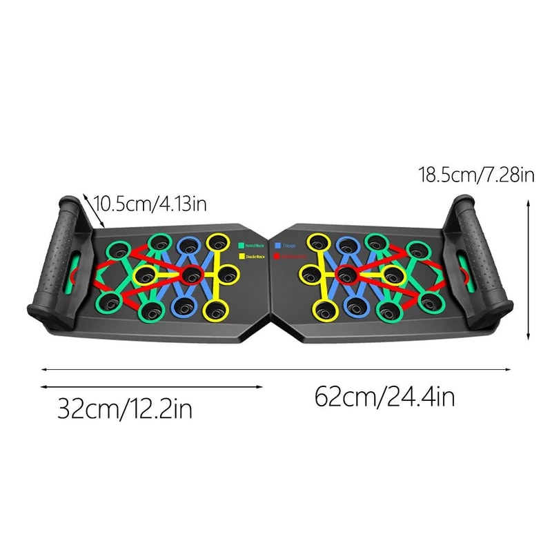 PowerForm Pro Training Board Push Up Board With Handles For FullBody Home Workouts 3