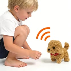 puppypal smart walker – interactive robotic dog toy for learning, crawling & play
