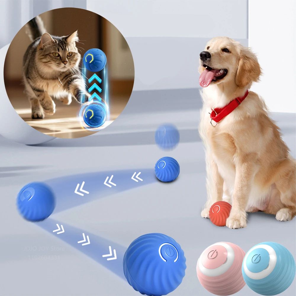 BounceMate Active Play Ball Smart Dog Toy Ball Interactive Rolling Toy For Dogs And Cats 0