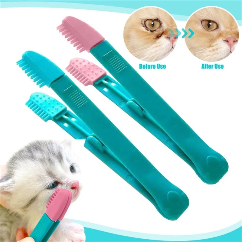 ClearView Gentle Care Brush Pet Eye Cleaning Tool Soft Tear Stain Remover For Cats And Dogs 1