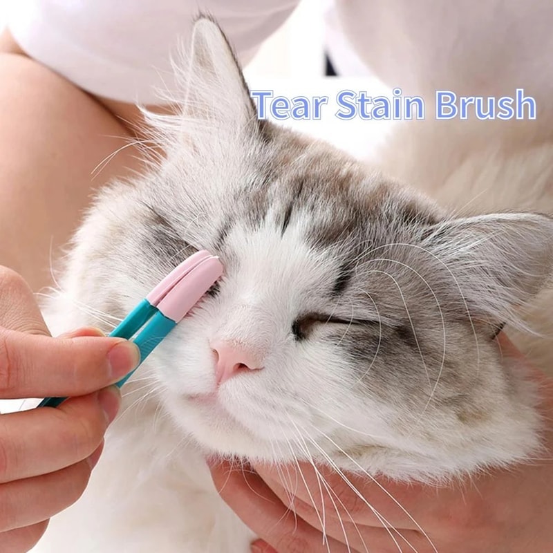 ClearView Gentle Care Brush Pet Eye Cleaning Tool Soft Tear Stain Remover For Cats And Dogs 2